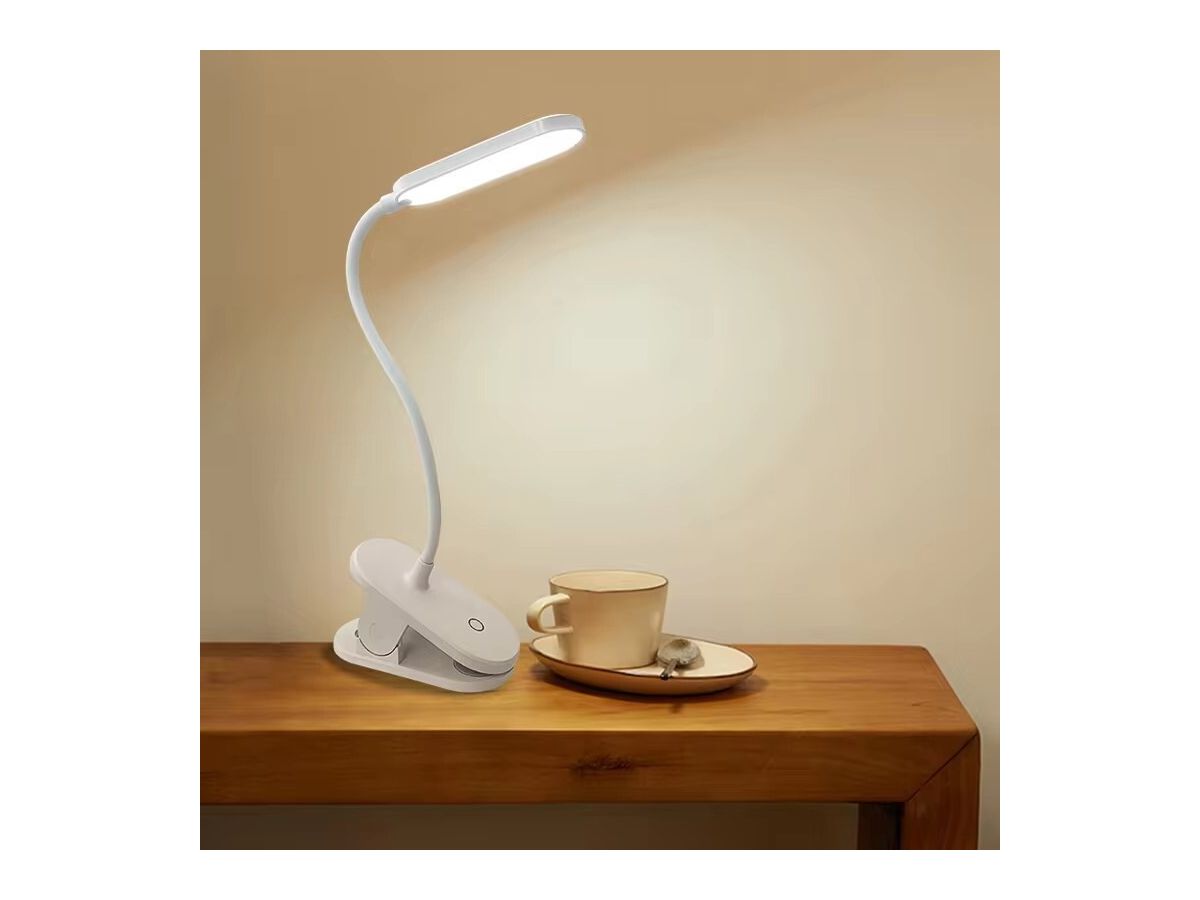 SCHOENENBERGER Lampe à pince 88.18025 blanc, Akku, USB-C (7611453700855)