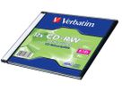 VERBATIM CD-RW Jewel 80MIN/700MB 43148 8-12x 10 Pcs (0023942431480)