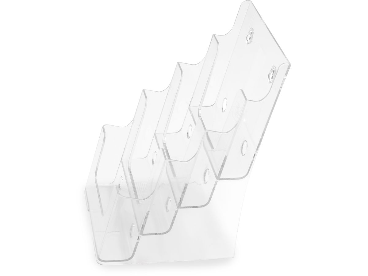 DEFLECTO Prospekthalter Docuholder A5 77901 hoch, 4 Fächer (0079916779010)
