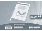 EXACOMPTA Mostra borse, grana A4 5111E PP, perforati, 40my 100 pzi. (3130630051114)