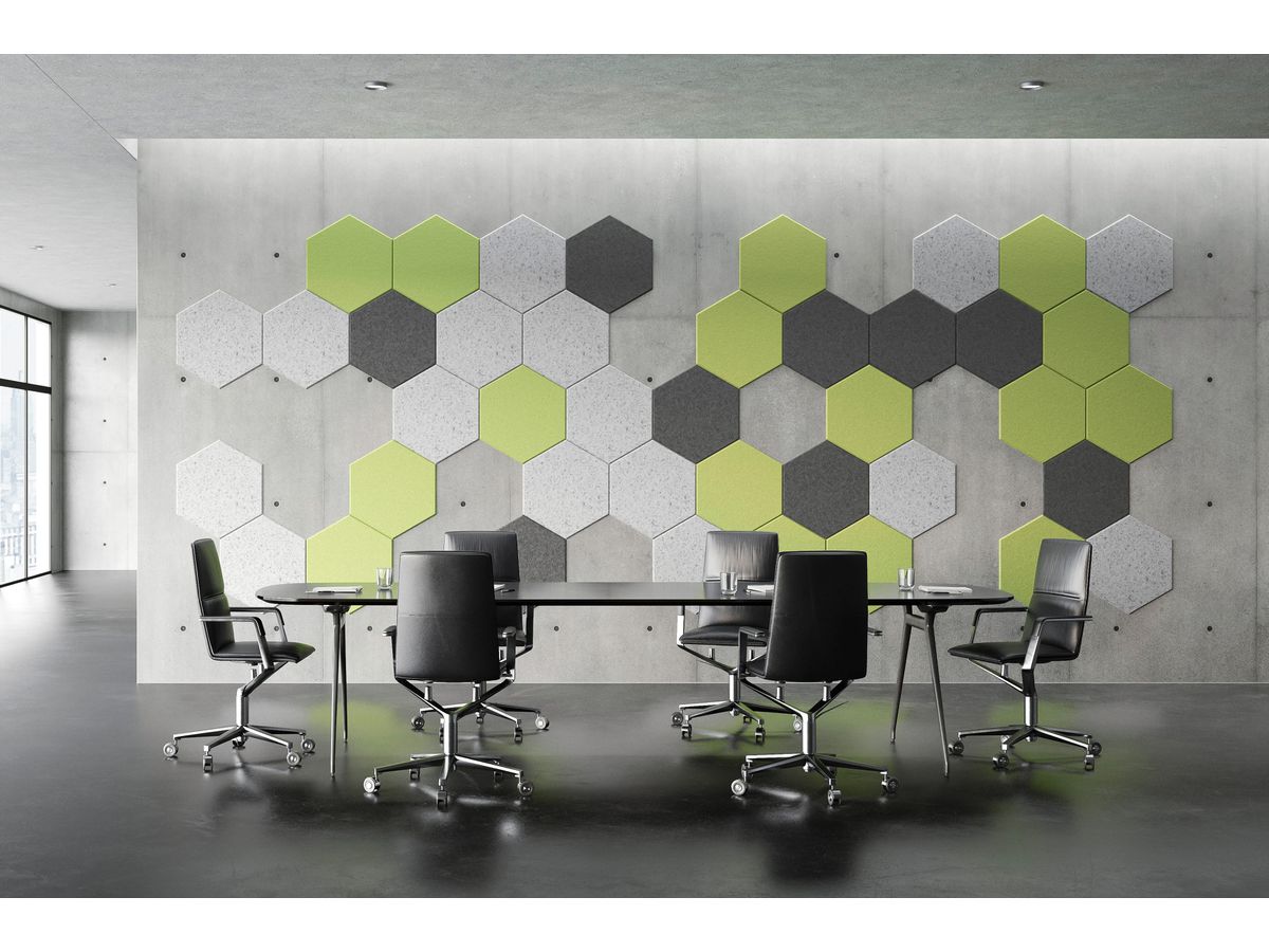 SUONO Panneaux muraux L 60x52x1.2cm 3216.L12.2600 TILES, noir 8 pcs. (7640439765304)