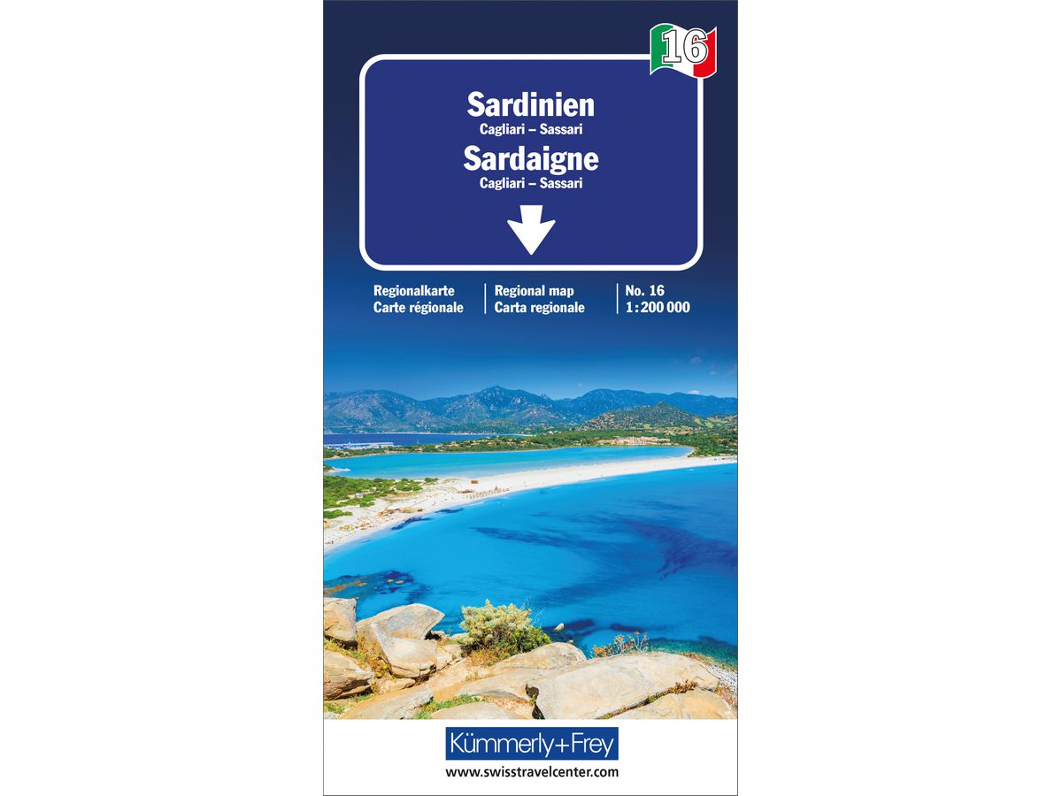 KÜMMERLY+FREY Carte routière 325901486 Sardinien 1:200'000 (9783259014868)