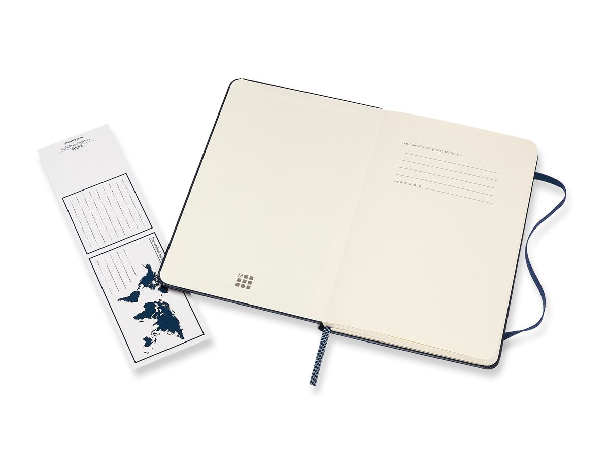 MOLESKINE Carnet Medium HC 18,2x11,8cm 626666 lingé, saphire, 208 pages (8058647626666)