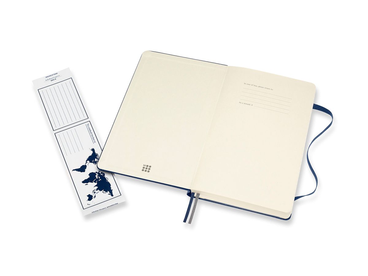 MOLESKINE Carnet HC L/A5 606242 en blanc,saphir,208 p. (8053853606242)