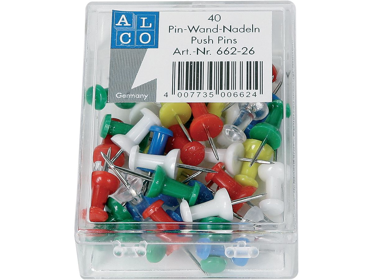 ALCO Pinboard needle 662-13 giallo 40 pezzi (4007735662134)