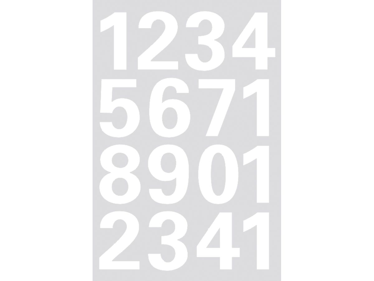 HERMA Etichette numeri 25mm 4170 bianco, 1-9 (4008705041706)