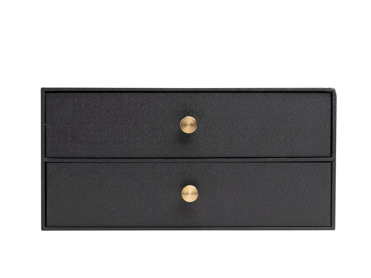 EXACOMPTA Schubladenbox OfficeByMe A4+ 30601E 2 Schubladen, schwarz (3130630306016)