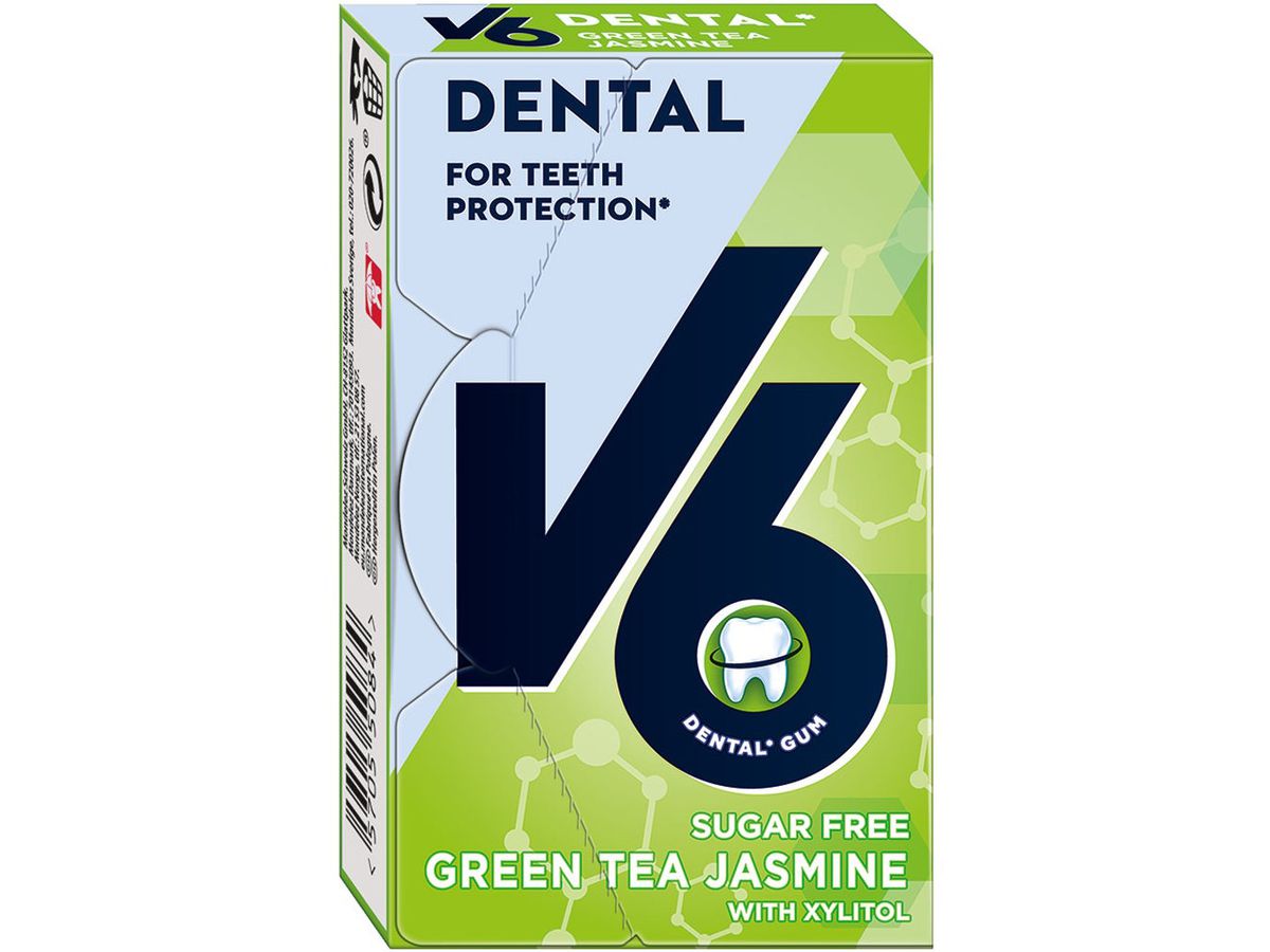 V6 Dental Green Tea Jasmine 4046 1x24g ()