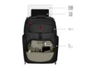 WENGER Laptop Backpack Meteor Black 653188 17 inch with Tablet Pocket (7611160264206)