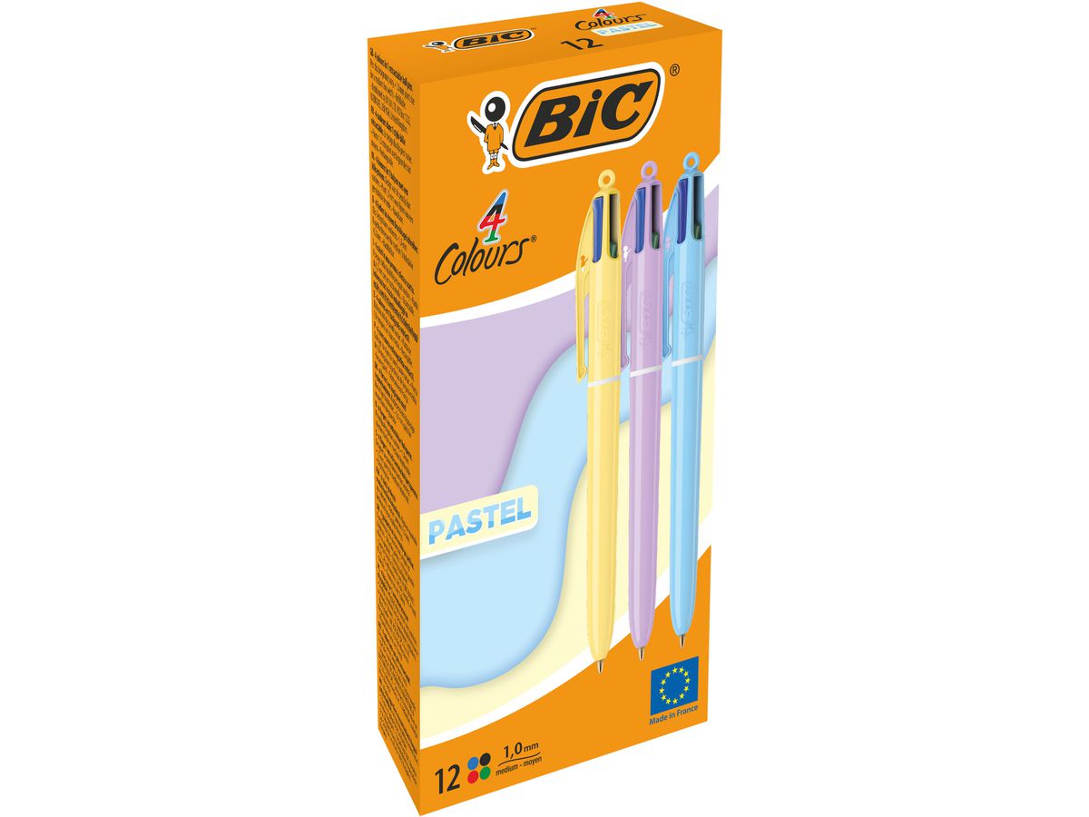 BIC Kugelschreiber 4 Colours 0.4mm 517320 Pastell assortiert (3086123740297)