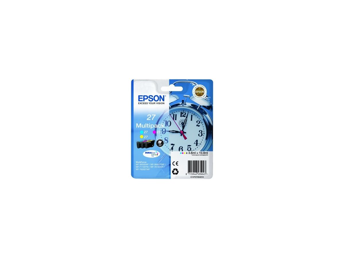 EPSON Multipack Inchiostro CMY T270540 WF 3620/7620 300 pagine (8715946625829)