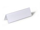 DURABLE Targhetta tavolo forma tetto 805219 trasp., 61/122x210mm 25 pz. (4005546810522)
