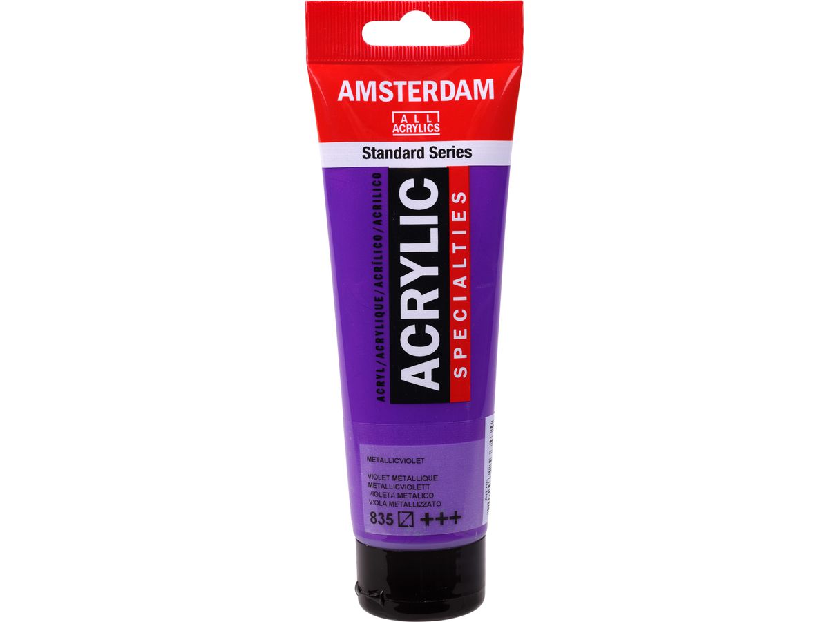 AMSTERDAM Acrylfarbe 120ml 17098352 metallic violett 835 (8712079533434)