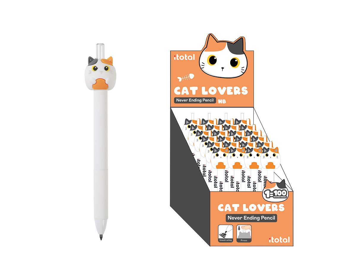 I-TOTAL Crayon Never Ending XL2070B orange Cat (8059037077563)