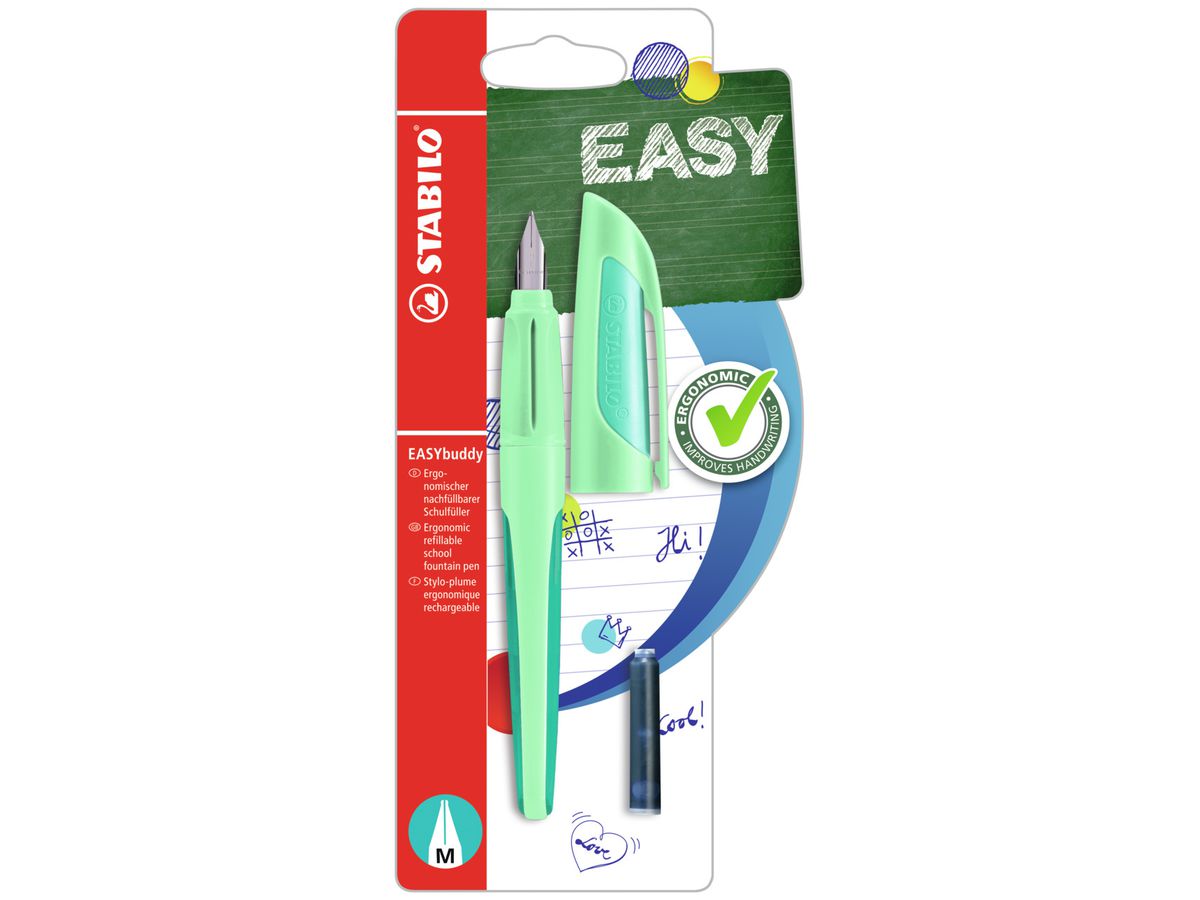 STABILO Penna stilografica EASYbuddy M B-58776-5 menta (4006381587761)