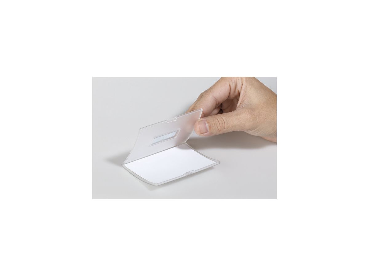 DURABLE Targhetta Click Fold 90x54mm 821519 10 pz. con magnete (4005546803067)