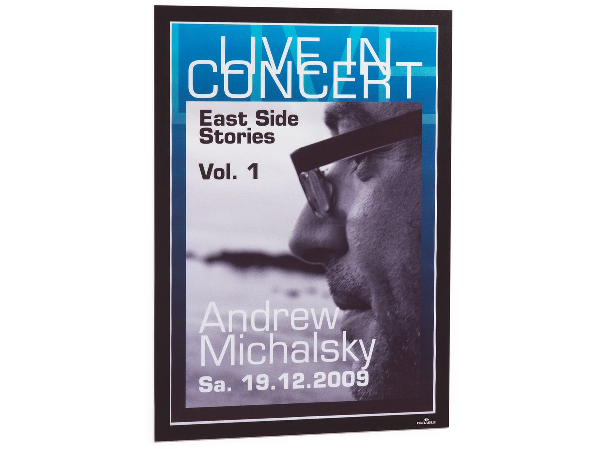 DURABLE Sichtfenster Duraframe 487301 schwarz, selbstklebend 2 Stk. (4005546404899)