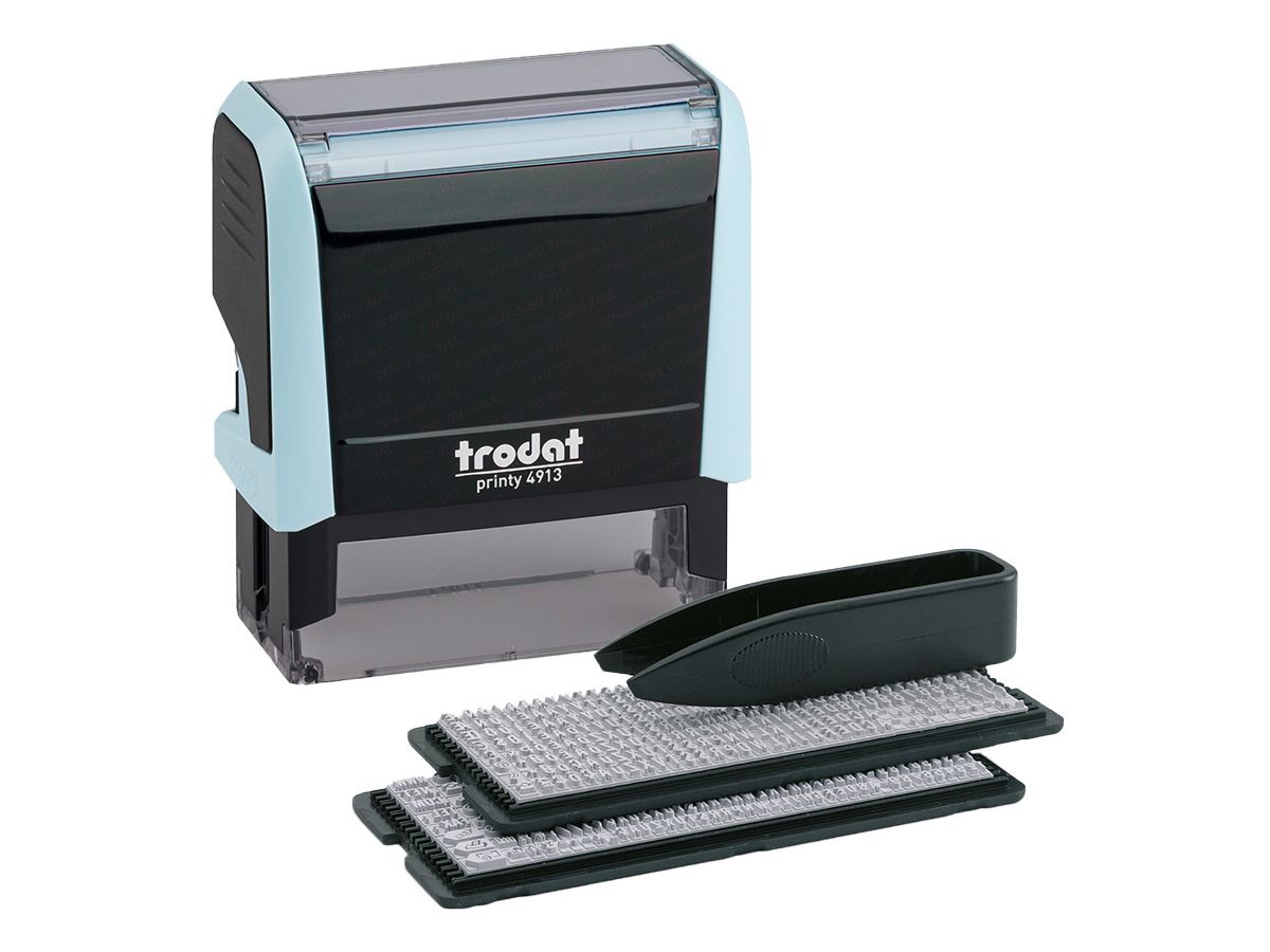 TRODAT Printy 4913 Typo 5 riga 180861 azzurro pastello (9010035808619)