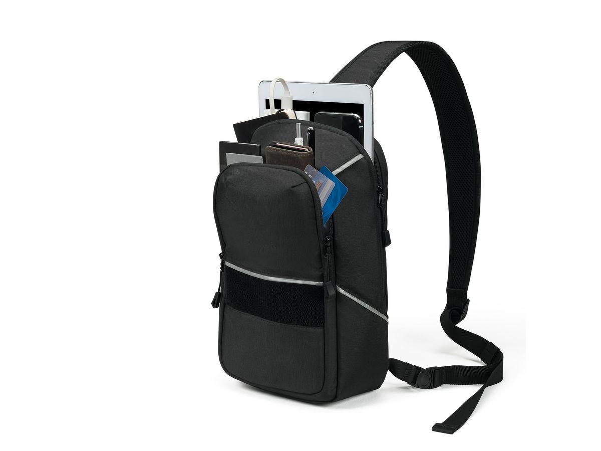 DICOTA Sling Bag REFLECTIVE P20471-15 Black (7640239420670)