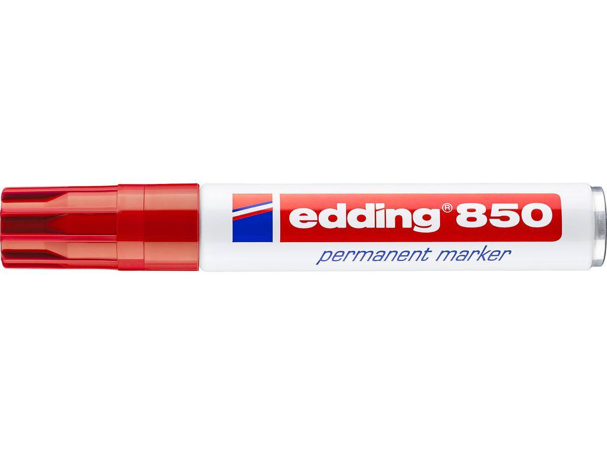 EDDING Marqueur permanent 850 5-15mm 850-2 rouge (4004764054312)