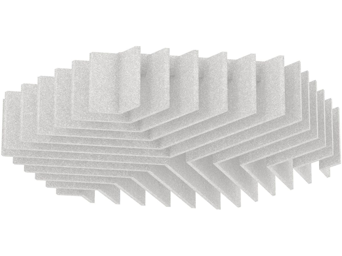 SUONO Pannelli a parete 80x91x14cm 2143.U12.0400 STAR, bianco (7640439764680)