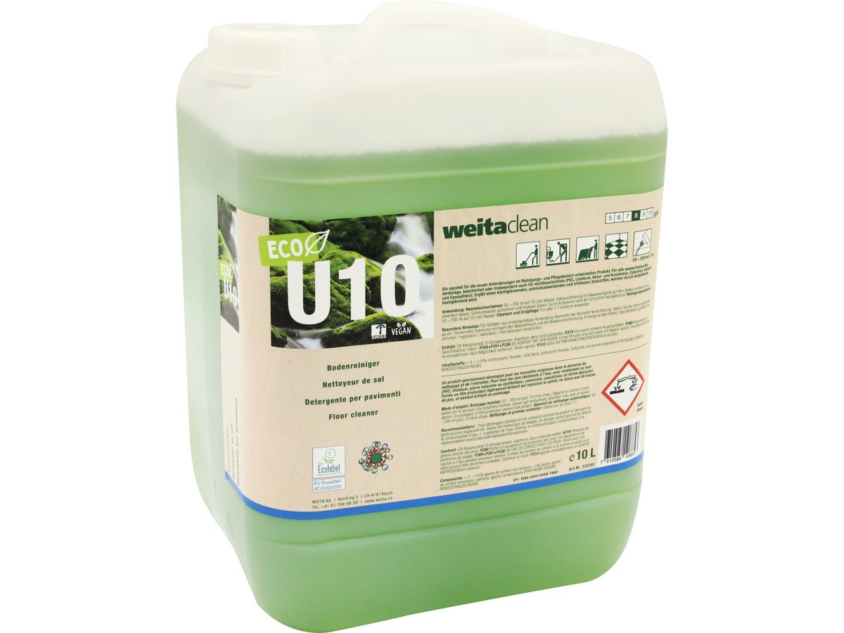 WEITACLEAN Detergente per pavimenti 10L 19522.14310 U10 ECO (7610588108857)