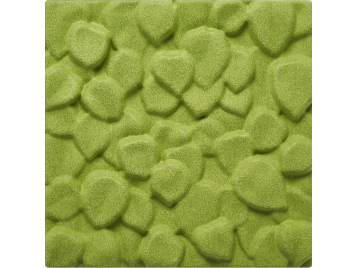 SUONO Pannelli a parete 60x60x7.4cm 3511.U09.1383 SCULPTURE, verde 4 pezzi (7640439765830)