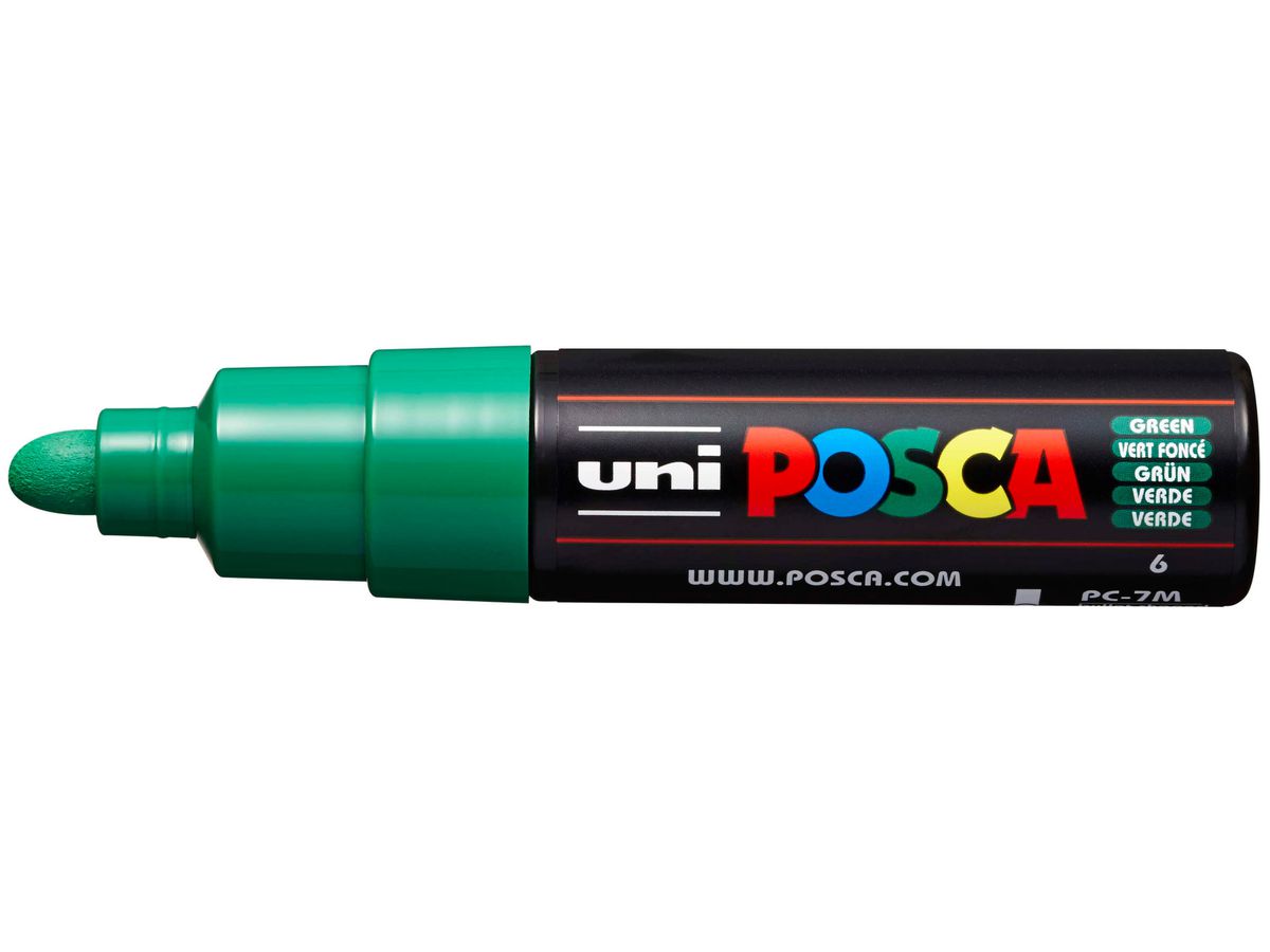 POSCA Marker 4.5-5.5mm PC-7M GREEN grün, Rundspitze (4902778228302)