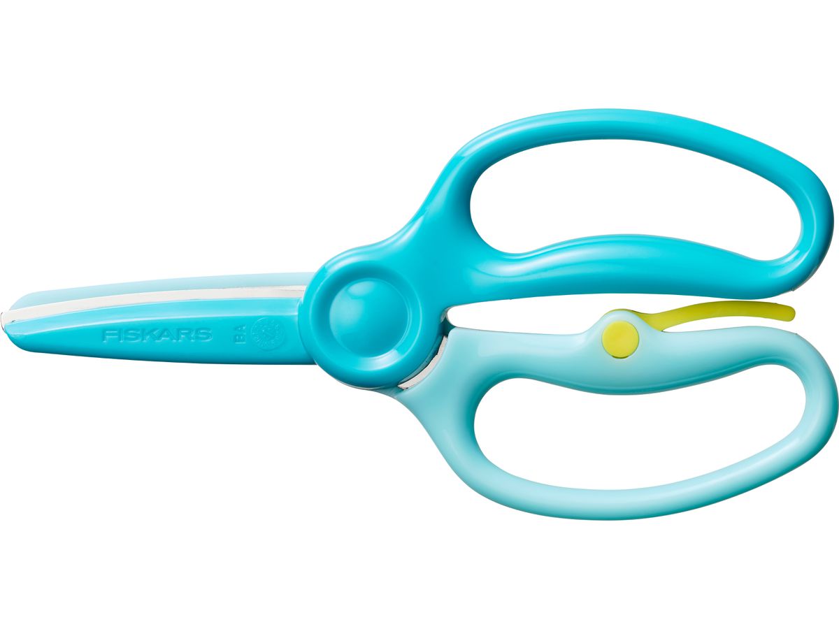 FISKARS Forbice bambini 8.6cm 1064068 turchese, per praticare (6424002014737)