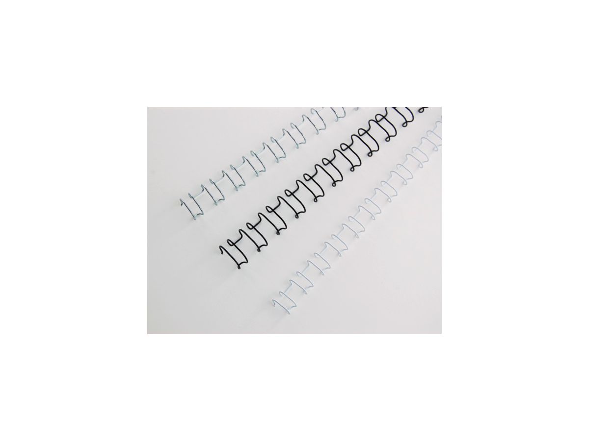 GBC Dorsini rilegafogli 6mm A4 IB160431 argento, 21 anelli 100 pezzi (0013465160431)