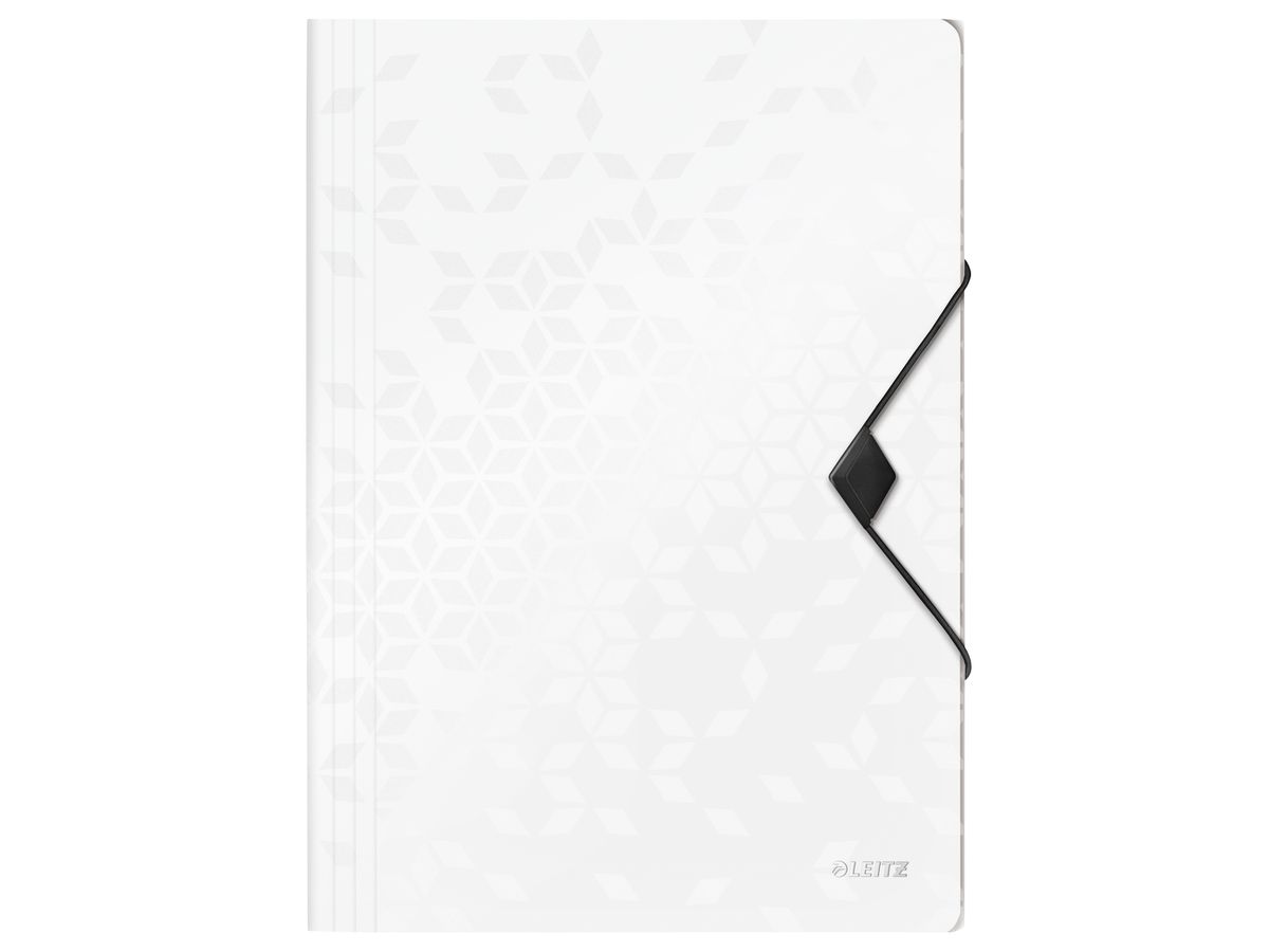 LEITZ Cartellina con elastico WOW A4 4599-00-01 bianco 150 fogli (4002432123001)