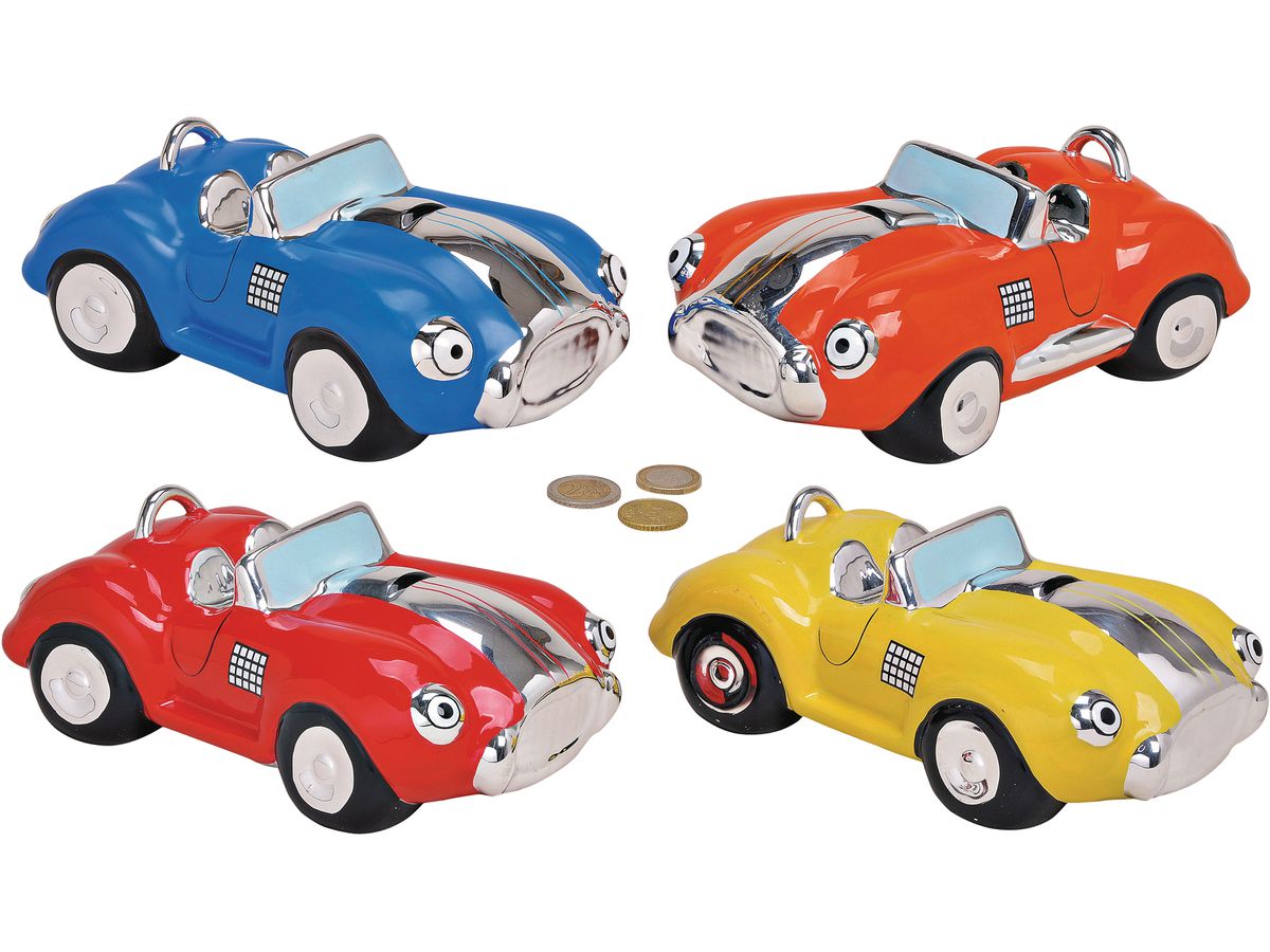 ROOST Salvadanaio automobile 10011508 ceramica, ass. 20x12x9cm (4007698115081)