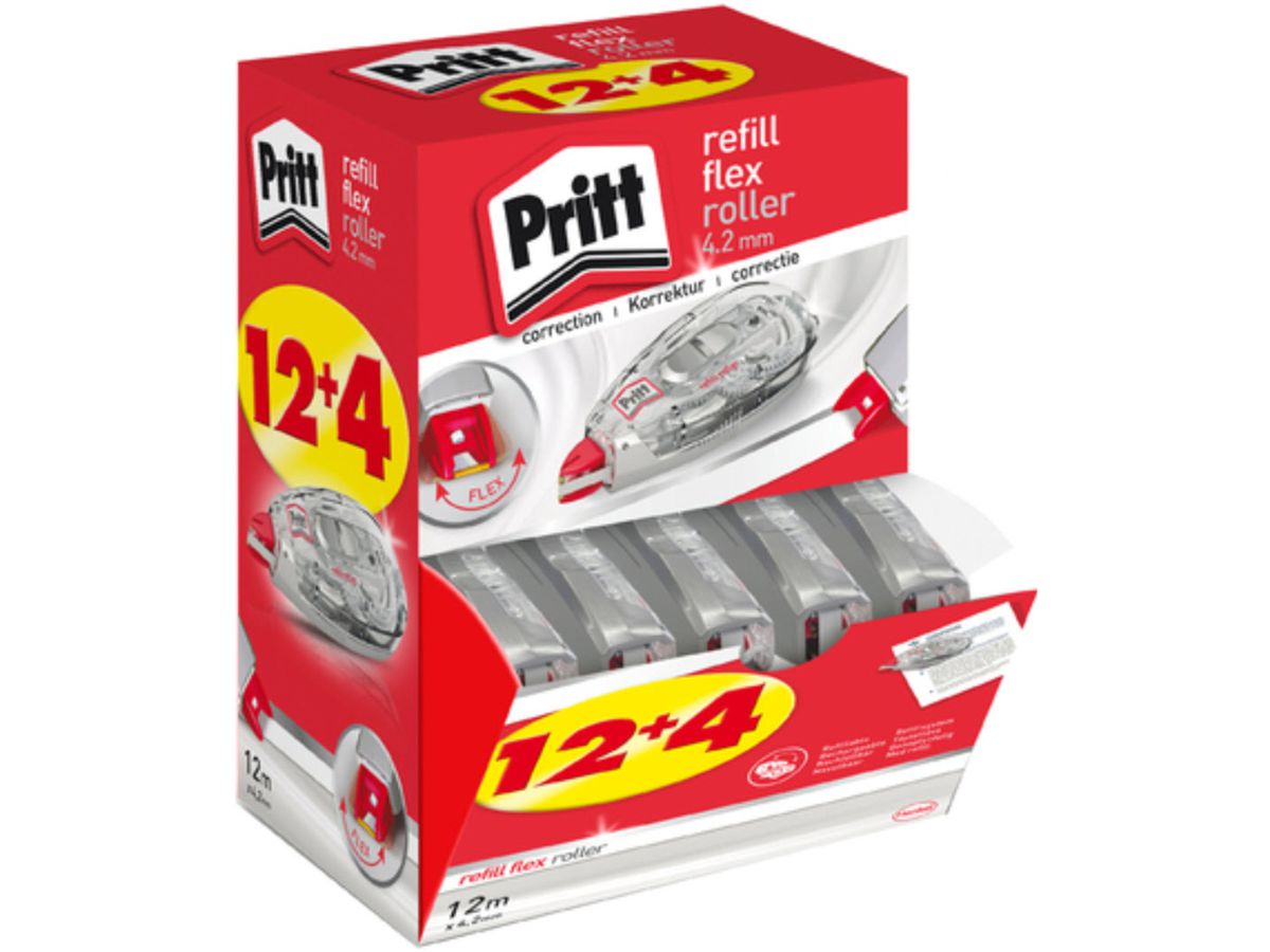 PRITT Correctore a nastro 4.2mmx12m PRR4M Flex Roller (4057278001297)