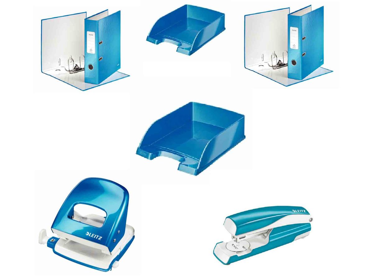 LEITZ Classeur WOW 180° 5.2cm 10060036 bleu A4 (4002432394746)