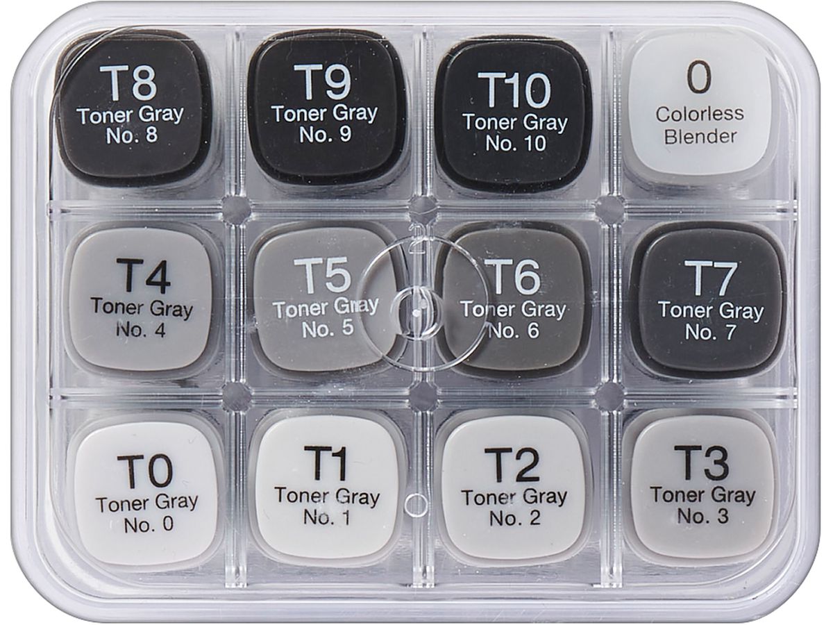 COPIC Marker Classic 20075153 grey-Set TG, 12 pcs. (4511338063330)