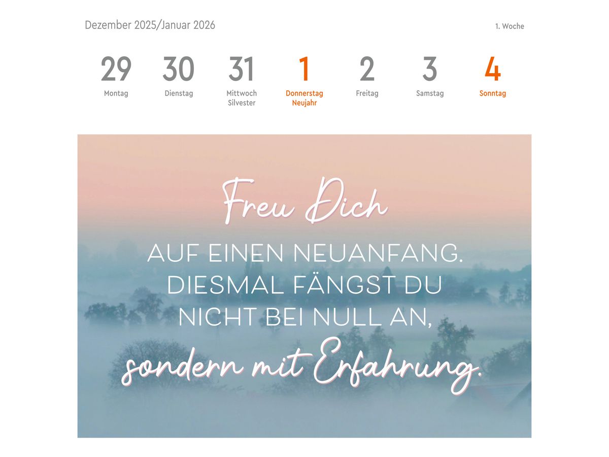 HEYE Cal. de cartes postales 2026 23558+26 Statements 16.5x17.7cm (9783756412617)