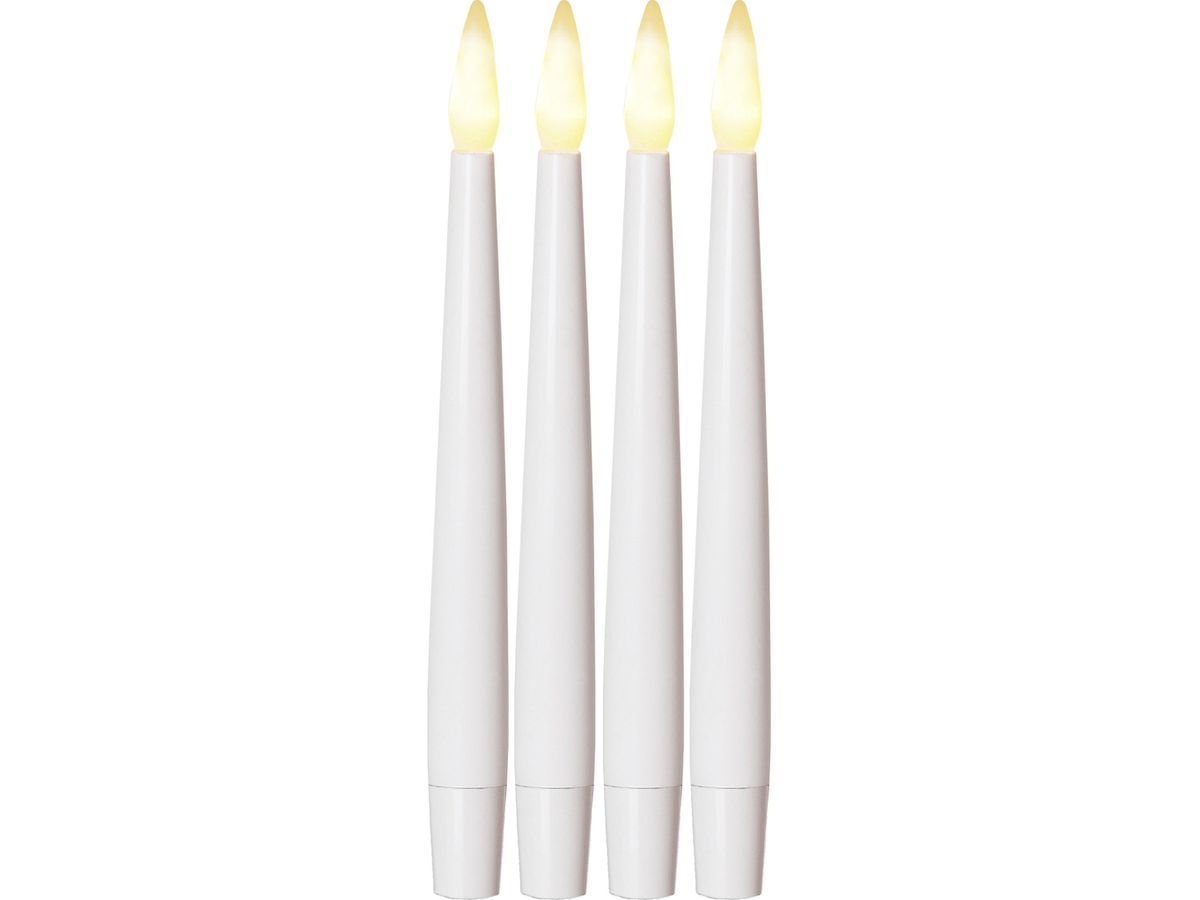 STAR TRADING Bougies LED Paulina 15.5cm 12.066-79 blanc 4 pcs. (7391482004376)