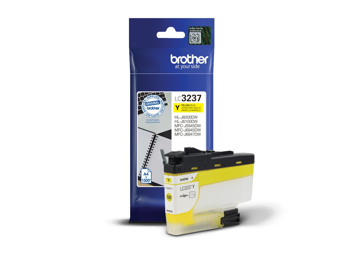BROTHER Tintenpatrone yellow LC-3237Y MFC-J5945DW 1500 Seiten (4977766788076)