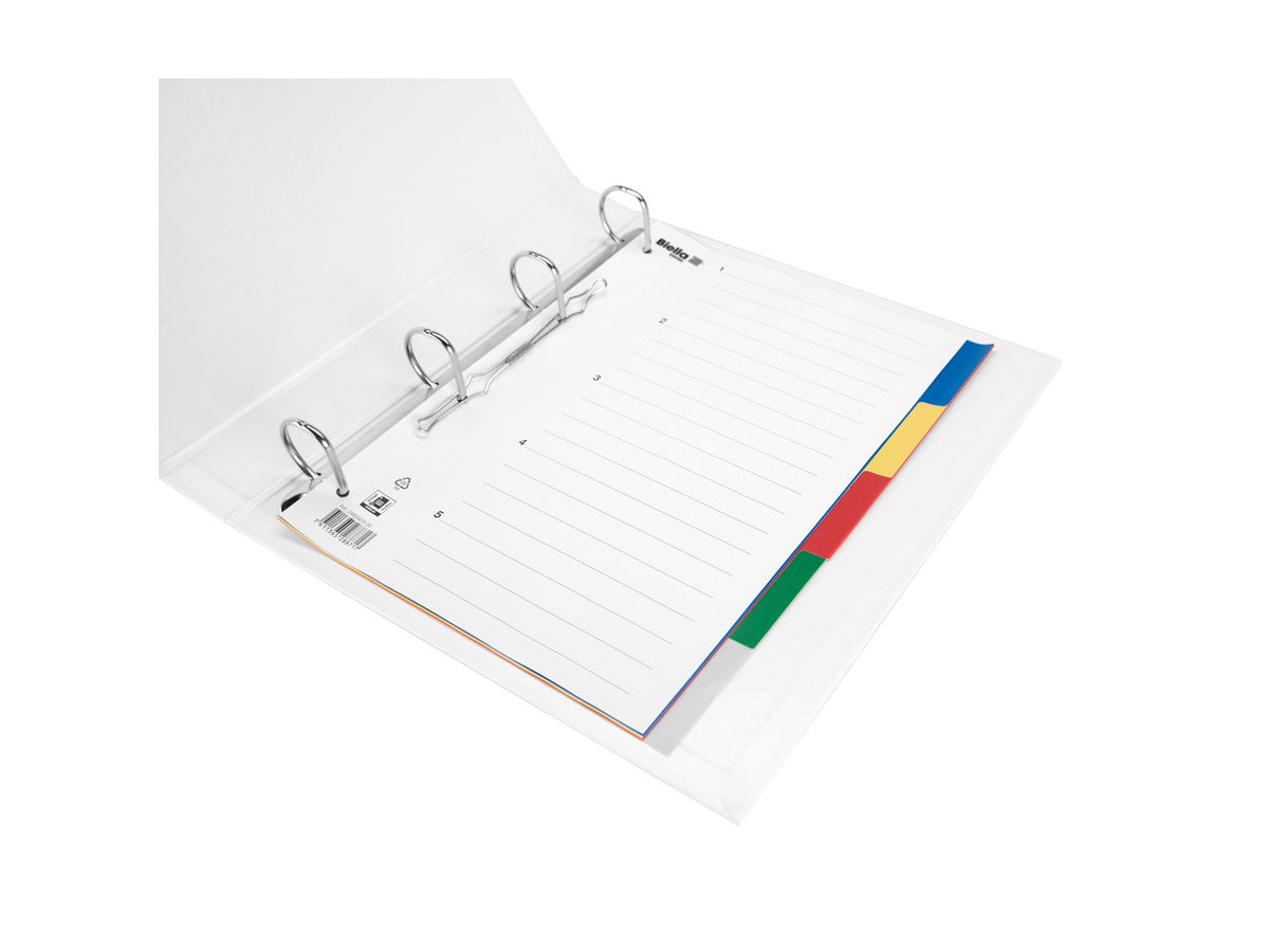 BIELLA Répertoires PP A4 46340500U couleurs 5 pcs. (7611365288717)