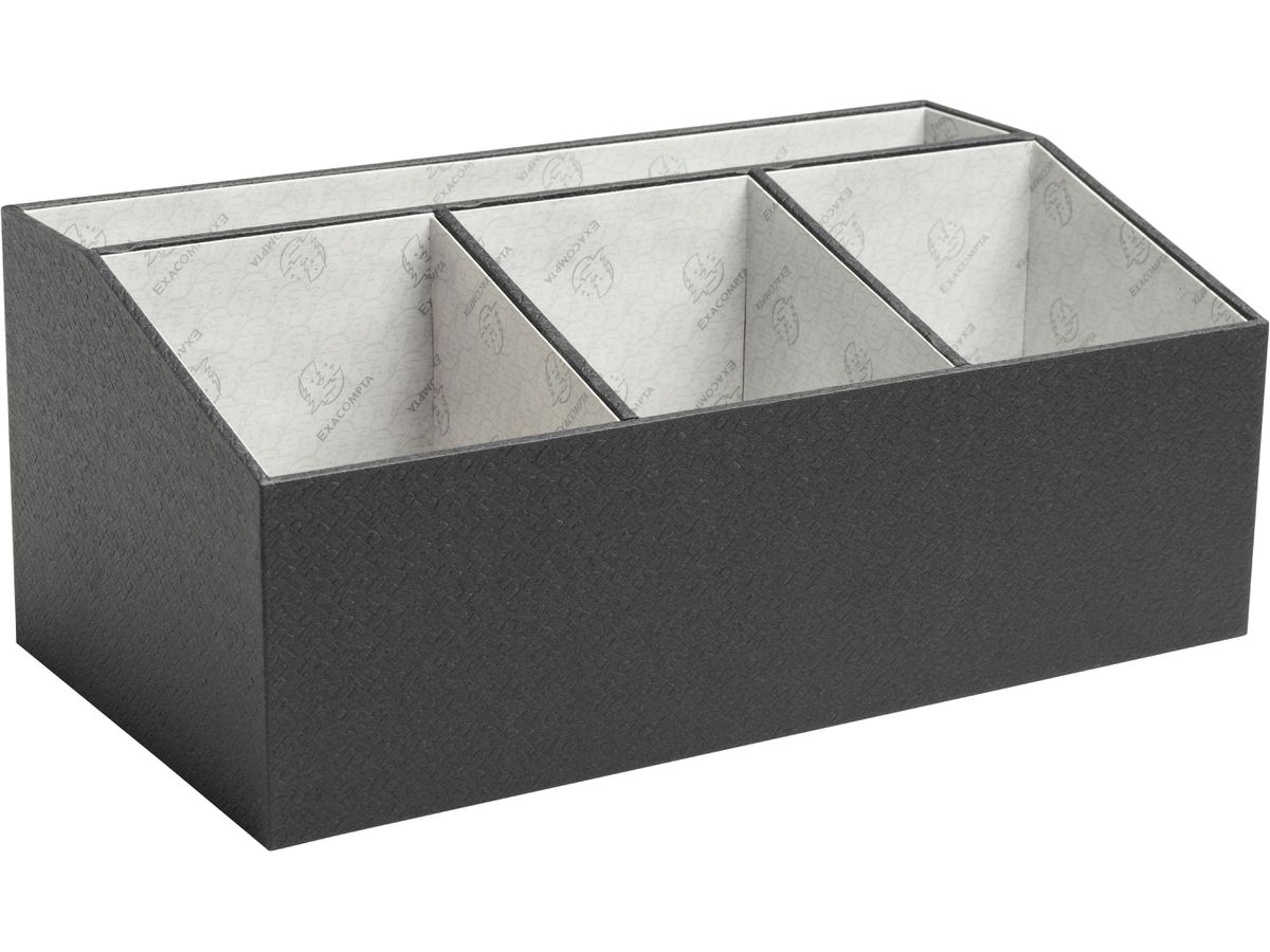 EXACOMPTA Organ. de bureau OfficeByMe 68601E 4 compartiments, noir (3130630686019)