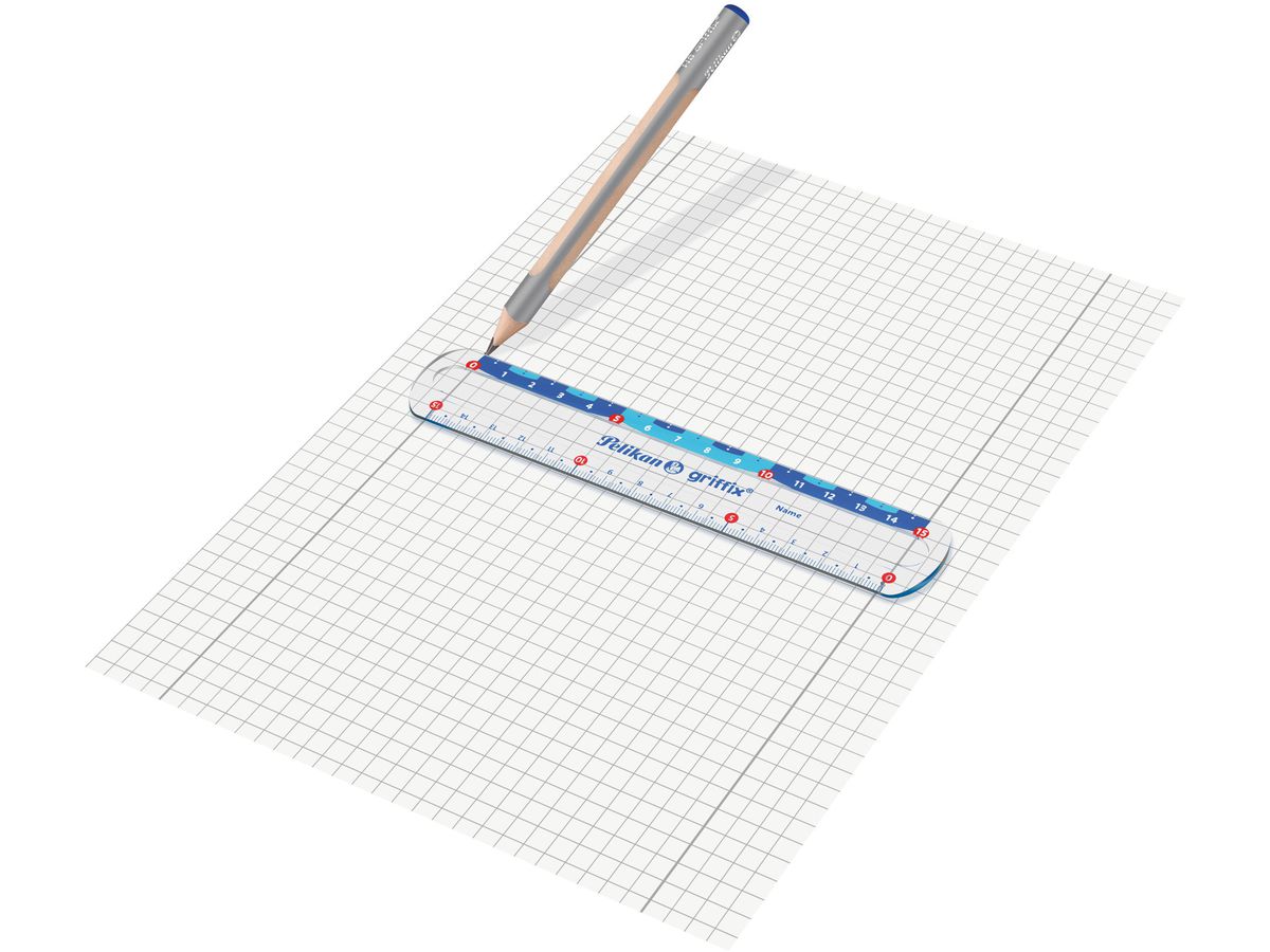 PELIKAN Règle Griffix 15cm 822275 transparent (4012700822277)