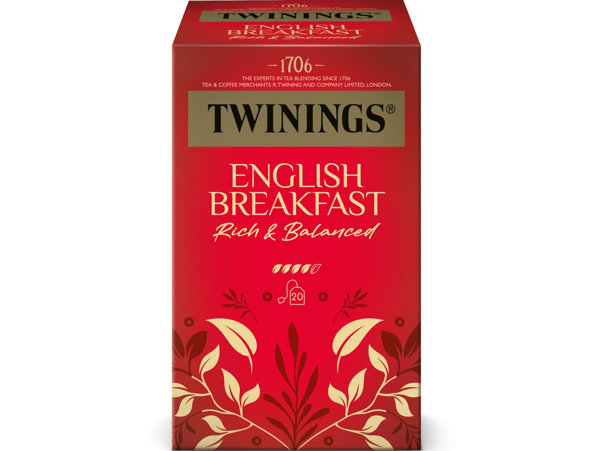 TWININGS English Breakfast 100018059 Borse 2g, 20 pz. (0070177234379)