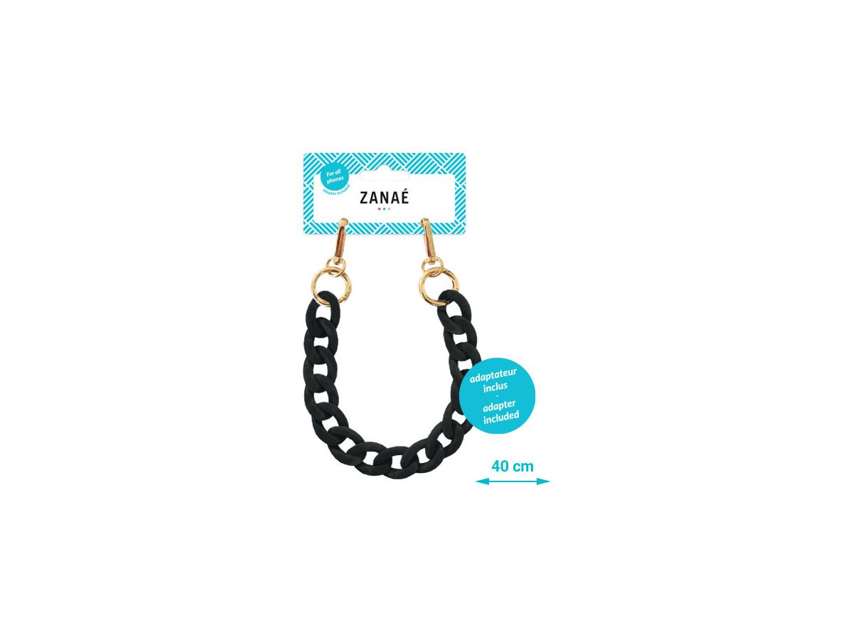 ZANAÉ Phone Wristlace Carbone Smart 17548 Fall & Mate black (3663838175486)