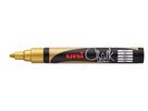 UNI-BALL Chalk Marker 1.8-2.5mm PWE-5M GOLD gold, Rundspitze (4902778222089)