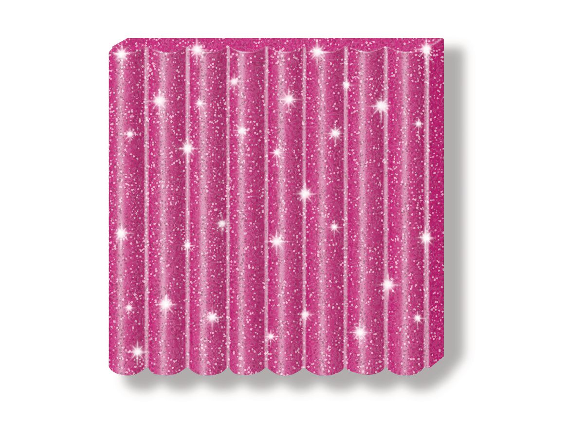 FIMO Pâte à modeler Kids 42g 8030-262 glitter pink (4007817804957)
