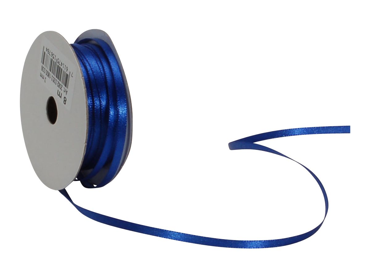 SPYK Bande au satin Cubino 2082.0353 3mmx8m Bleu (7611475156784)