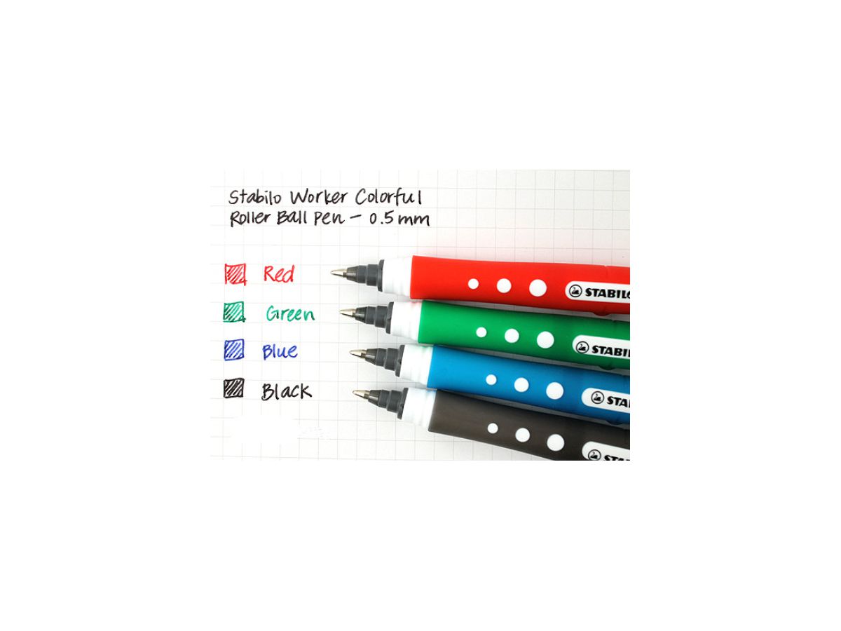 STABILO vorker colorful roller 0.5mm 2019/36 verde (4006381415606)