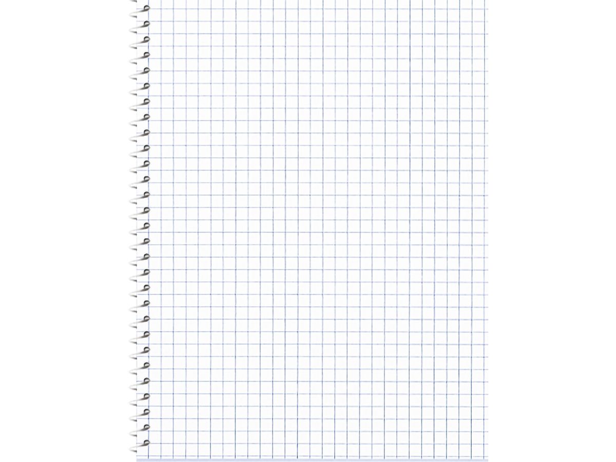 NOVOOO Spiralheft ass. 10.6×14.6cm 729778 kariert, 4mm, 70g 48 Blatt (9010729086729)