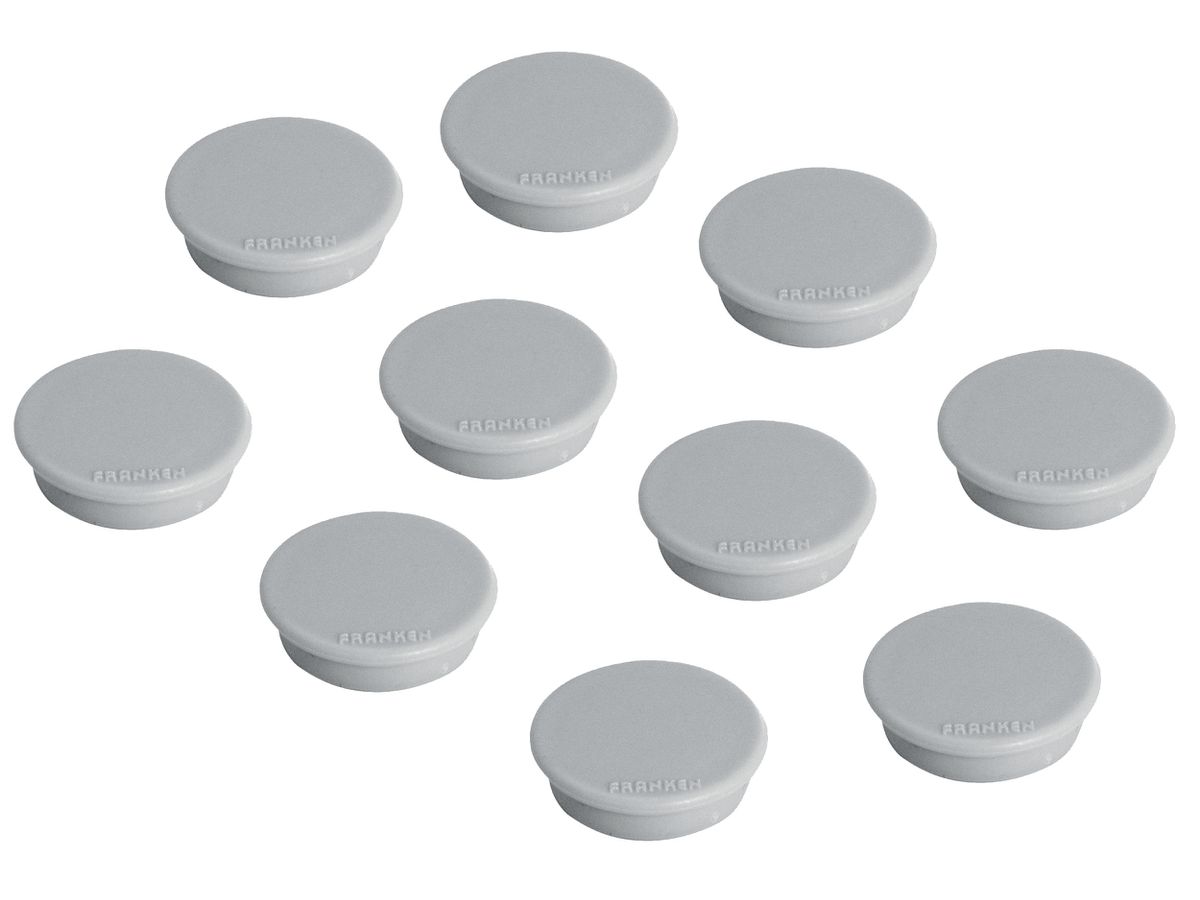 FRANKEN Magnete 32mm HM30 12 grau 10 Stück (4016946052191)