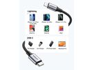 UGREEN Cable USB-C-Lightning PD 60759 1m,Fast Charging,3A Max,Bl. (6957303867592)